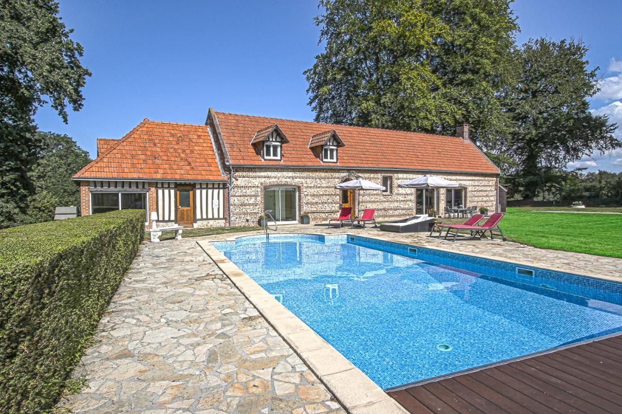 Clos Celeste - Campagne D Etretat Avec Piscine Et Spa Écrainville Exterior foto